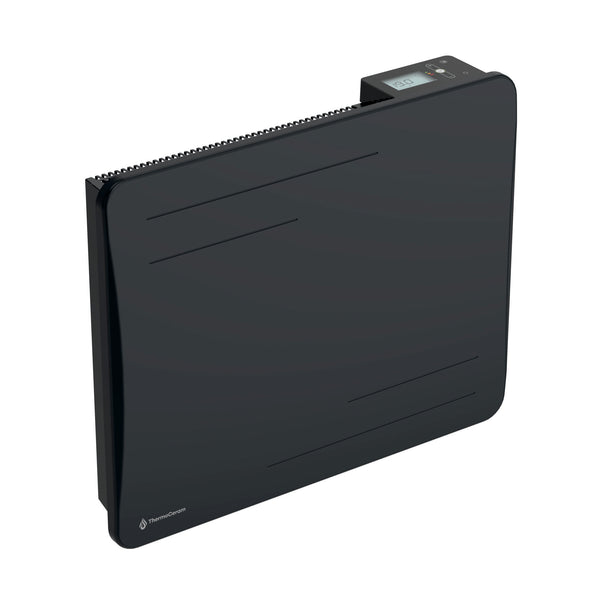 Radiador elétrico conectado de 1000 W com inércia seca cerâmica, horizontal, preto, Alice