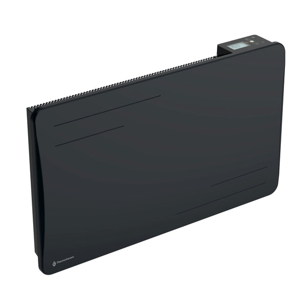 Radiador elétrico conectado de 1500 W com inércia seca cerâmica, horizontal, preto, Alice