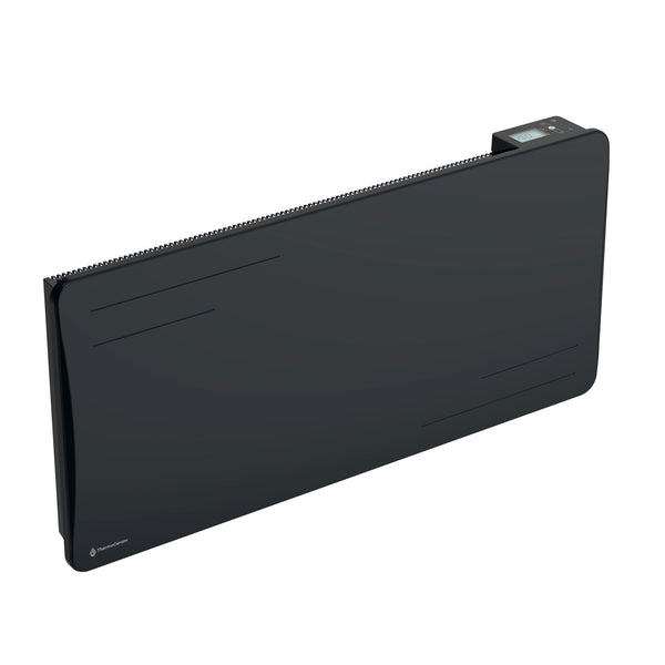 Radiador elétrico conectado de 2000 W com inércia seca cerâmica, horizontal, preto, Alice