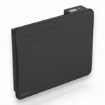 Aquecedor elétrico conectado 1000W de inércia seca cerâmica horizontal Preto Alice