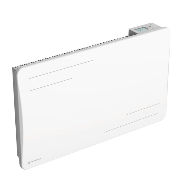Radiador elétrico conectado de 1500 W com inércia cerâmica seca, horizontal, Branco Alice
