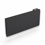 Aquecedor elétrico conectado 2000W de inércia seca cerâmica horizontal Preto Alice