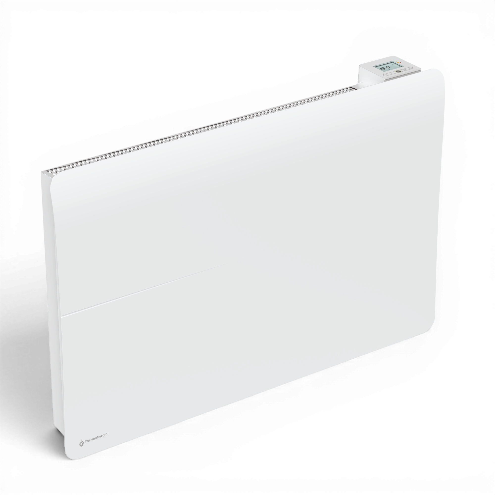 Radiador elétrico conectado de 2000 W com sistema duplo de aquecimento horizontal, branco Cira
