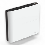 Radiador Molia de 1000 W branco, visto de três quartos sobre fundo branco, com o seu ecrã digital