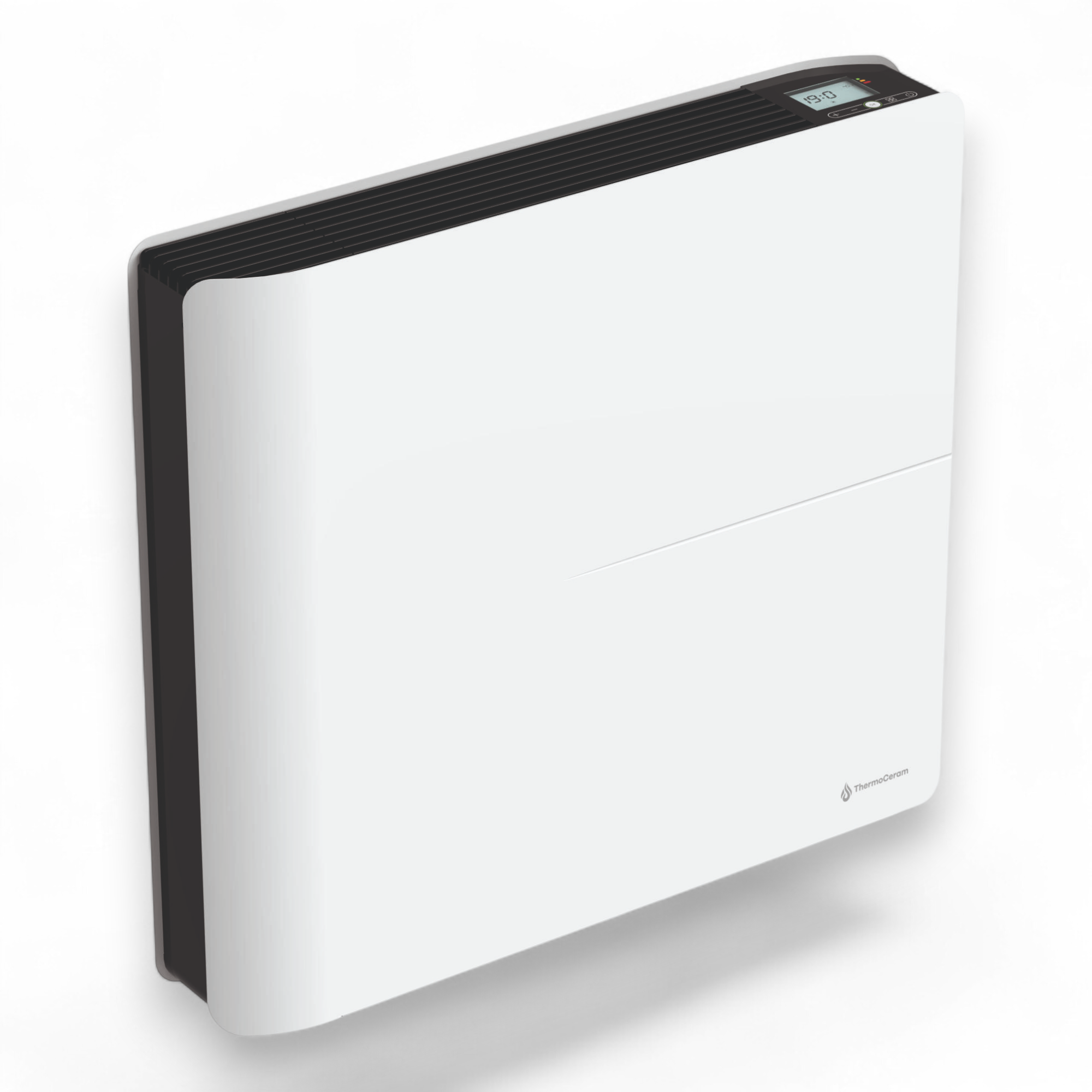 Aquecedor elétrico conectado 1000W sistema de aquecimento duplo horizontal Branco Molia