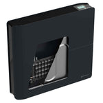 Aquecedor elétrico conectado 1000W duplo sistema de aquecimento horizontal Preto Molia