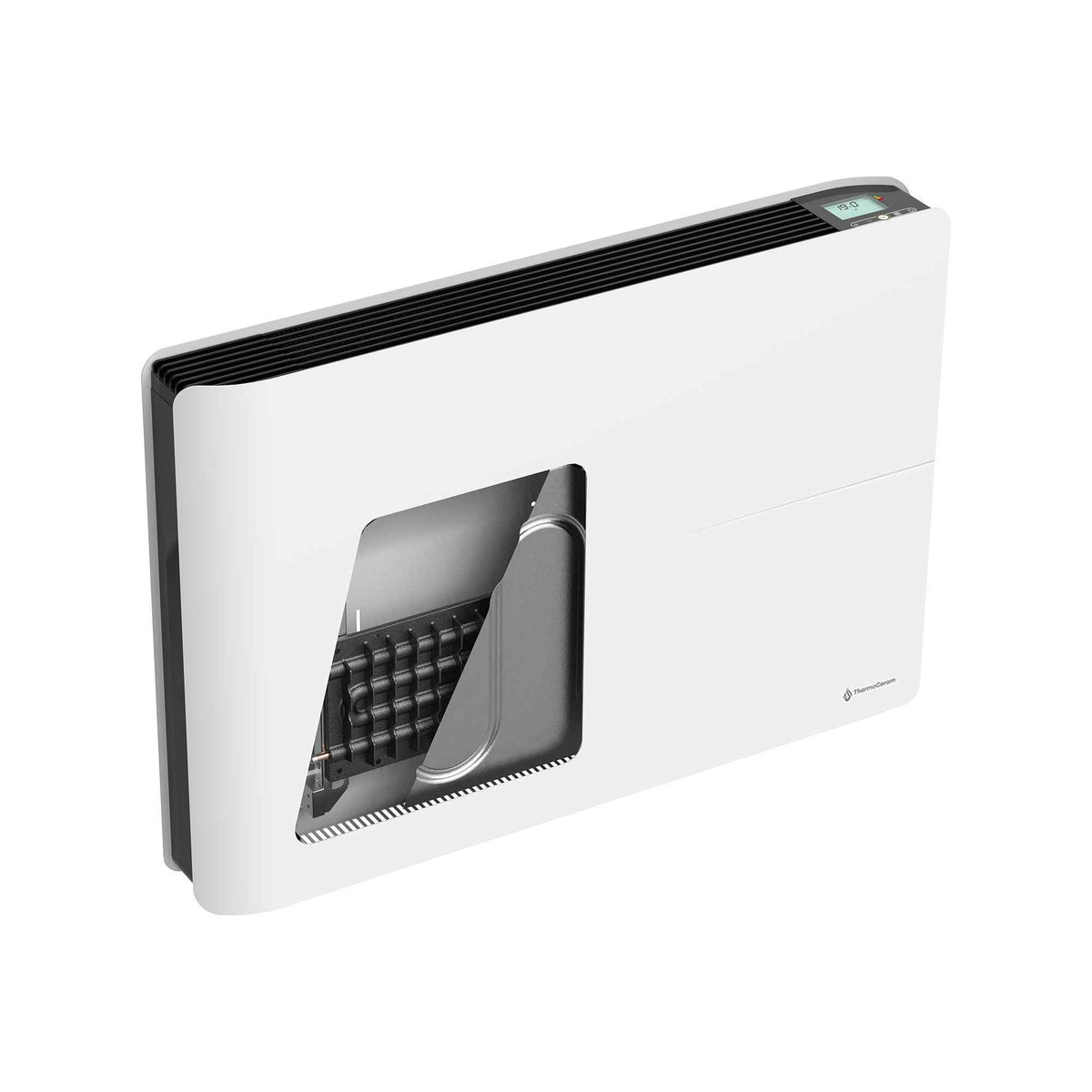 Aquecedor elétrico conectado 1500W duplo sistema de aquecimento horizontal Branco Molia